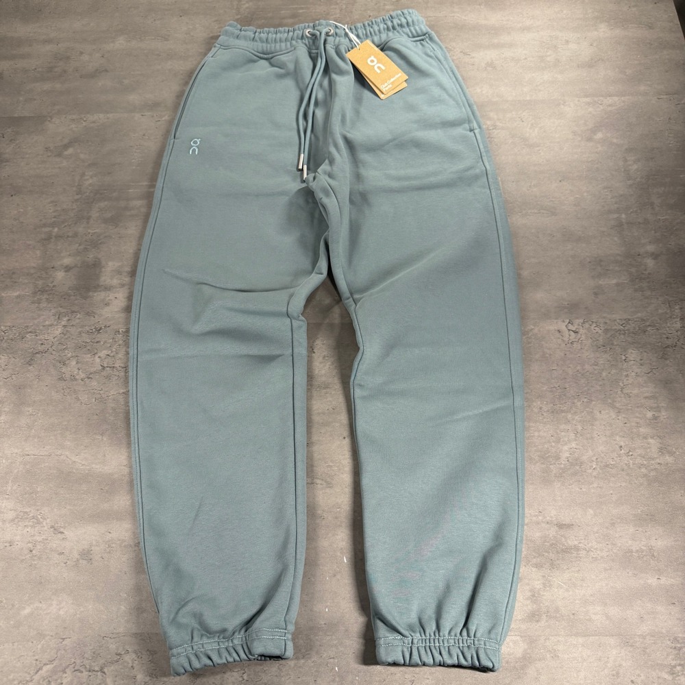 On Cloud Running Club Collective Pants Mens XS Tide Blue Grey Joggers Swiss $120